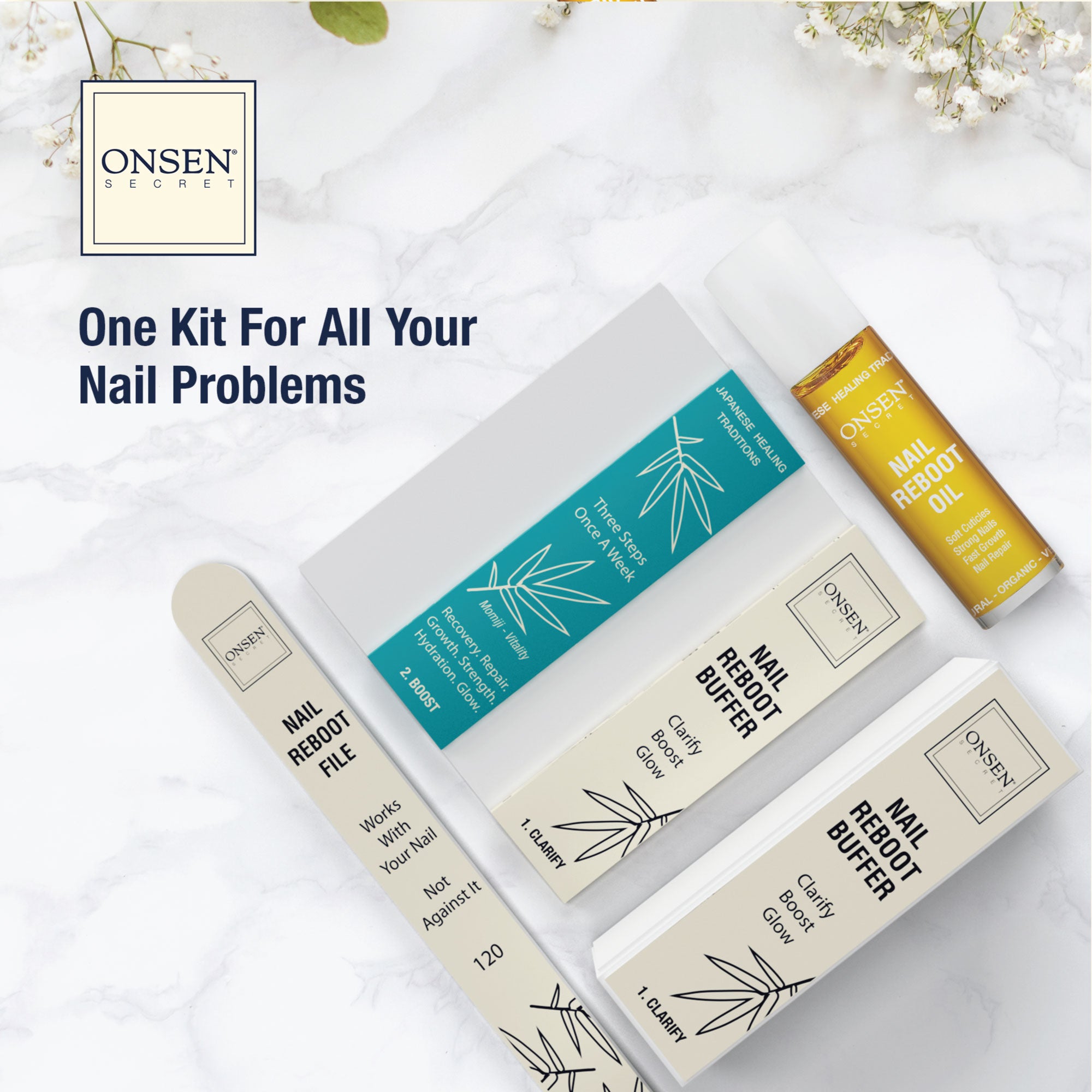 アントワン プロフェッショナルキット ネイルケア Essential Nail Reboot Kit (Oil) – Nail Repair & Hydration – Onsen