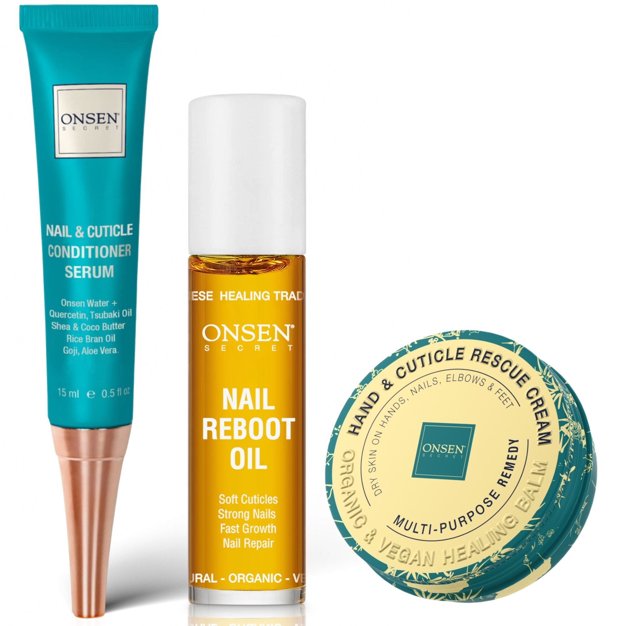 Nail Rescue Trio Kit – Complete Nail Repair Set – Onsen Secret