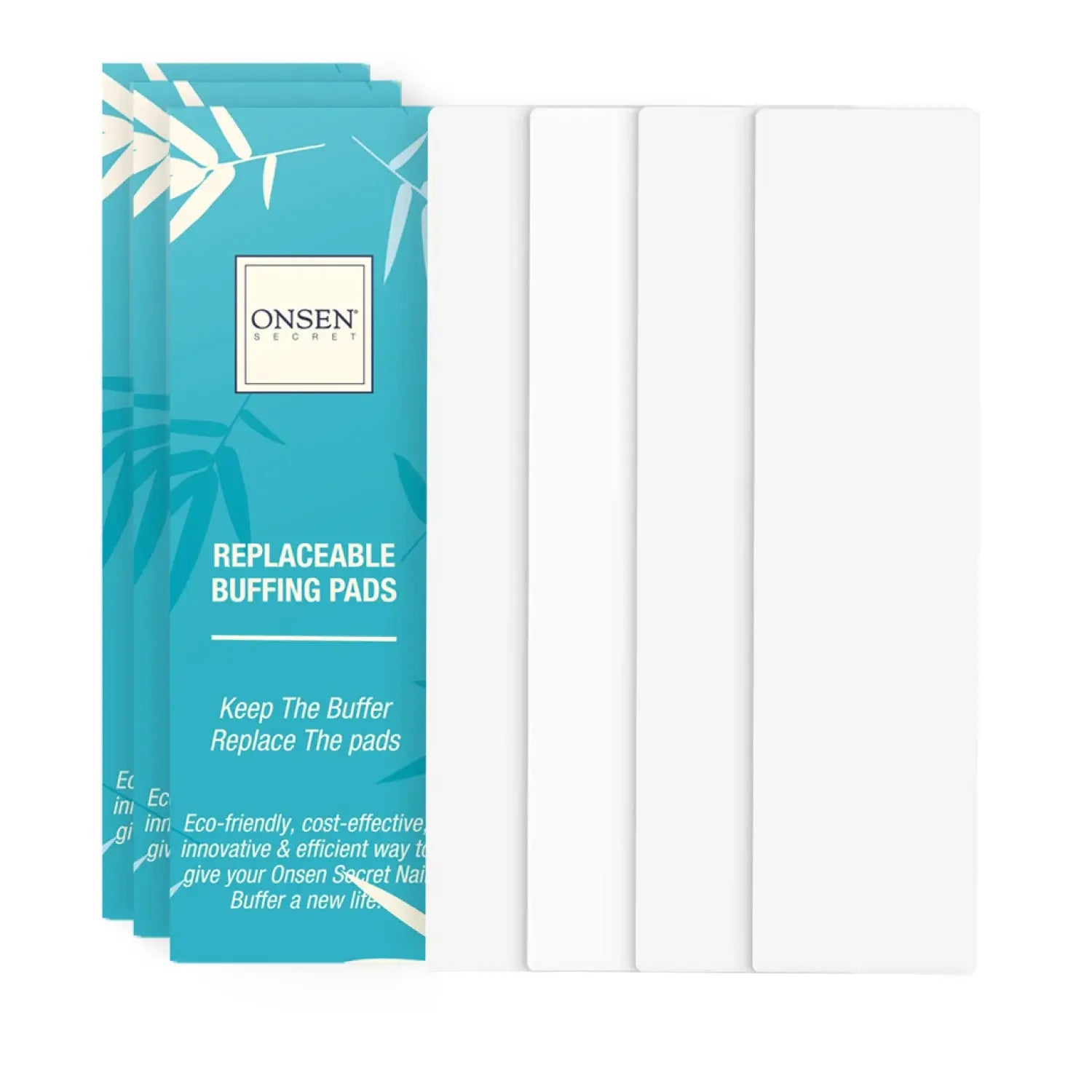 onsen nail buffer replacement strips white 3 pack