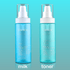 Two skin care product bottles labeled &