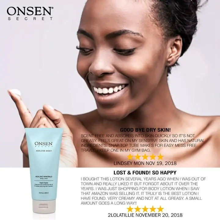 Onsen Scret body lotion testimonial